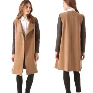 BCBGMaxAzria Tan and Black Coat